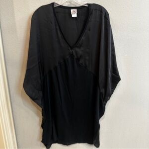 Natori | L | Black V neck jersey dolman drop sleeve black Casual house dress